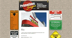 Desktop Screenshot of primetimesigns.com